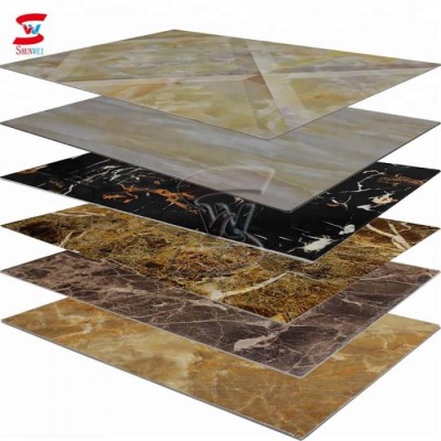 1220x2440mm 3mm Pvc Wall Panel / Pvc Marble Uv Sheet Price