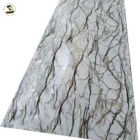 factory direct price uv coated pvc marble sheet / waterproof pvc sheet for kitchen cabinet