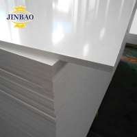 JINBAO flame retardent white pvc foam board core sheet 1/4'' 1/8'' extruded pvc reflective sheet